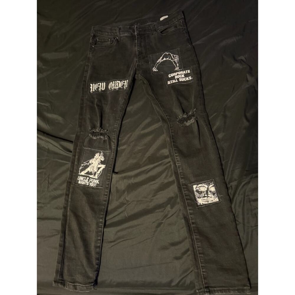 MNML Patch Jeans - Size 32